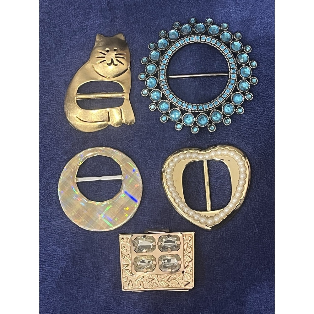 Vintage Costume Jewelry Belt Buckles